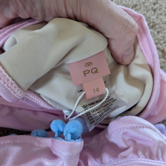 NEW PQ Kids Pink Pom Pom Bikini Size 14 - Picture 8 of 8